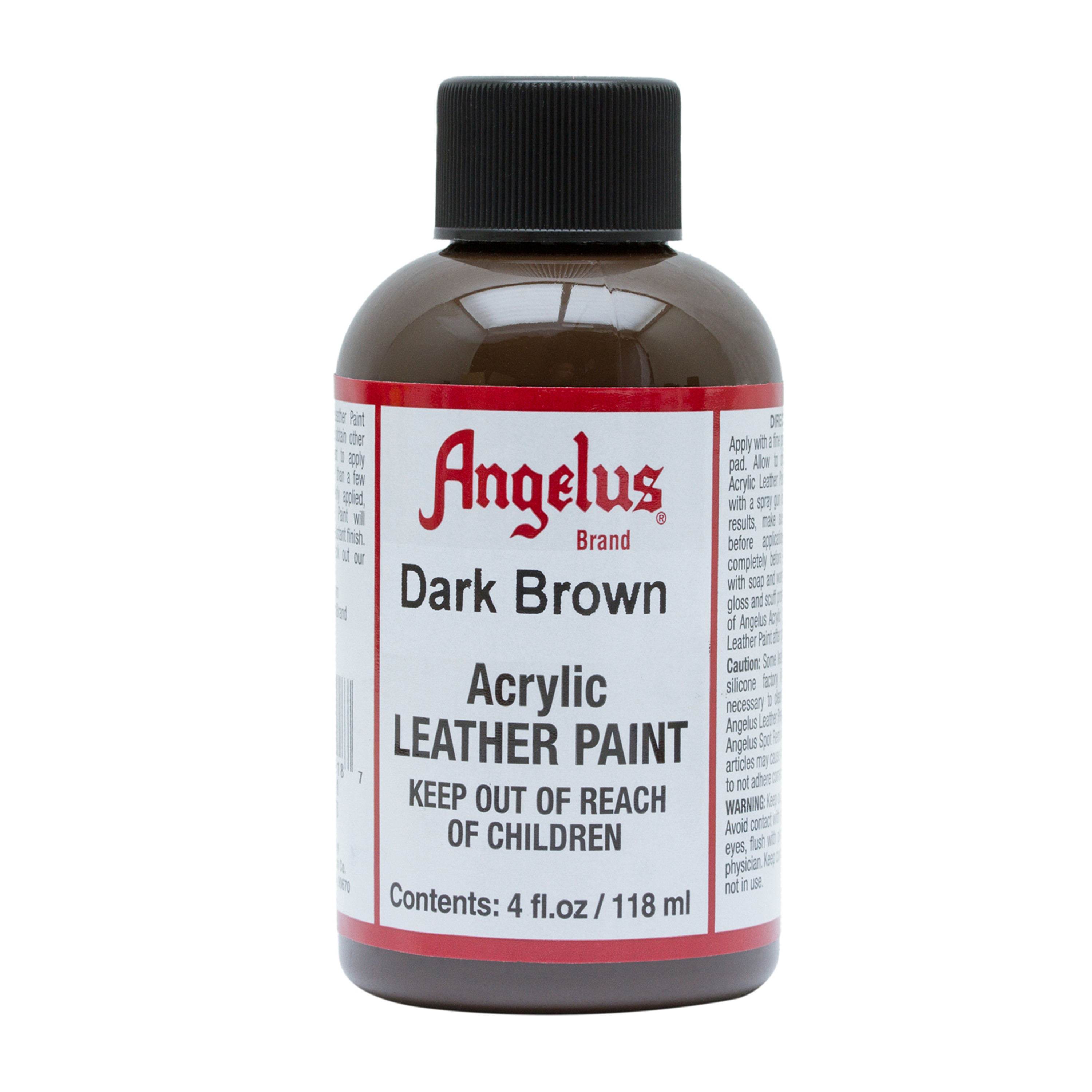 Angelus Acrylic Leather Paint 4 oz - Dark Brown